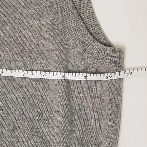 Greg Norman Golf Sweater Vest Men's Size Large Sleeveless Grey Preppy Career - Picture 11 of 16